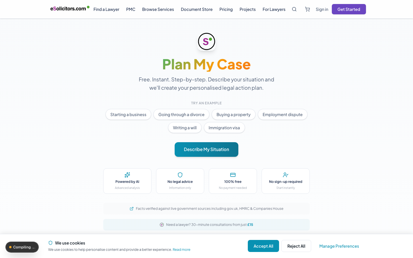Plan My Case - AI Legal Advisor